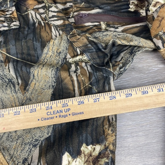Gamehide‎ Hush Hide Mossy Oak Camouflage Hunting Zip Up Jacket Men's Size XL - Picture 6 of 16